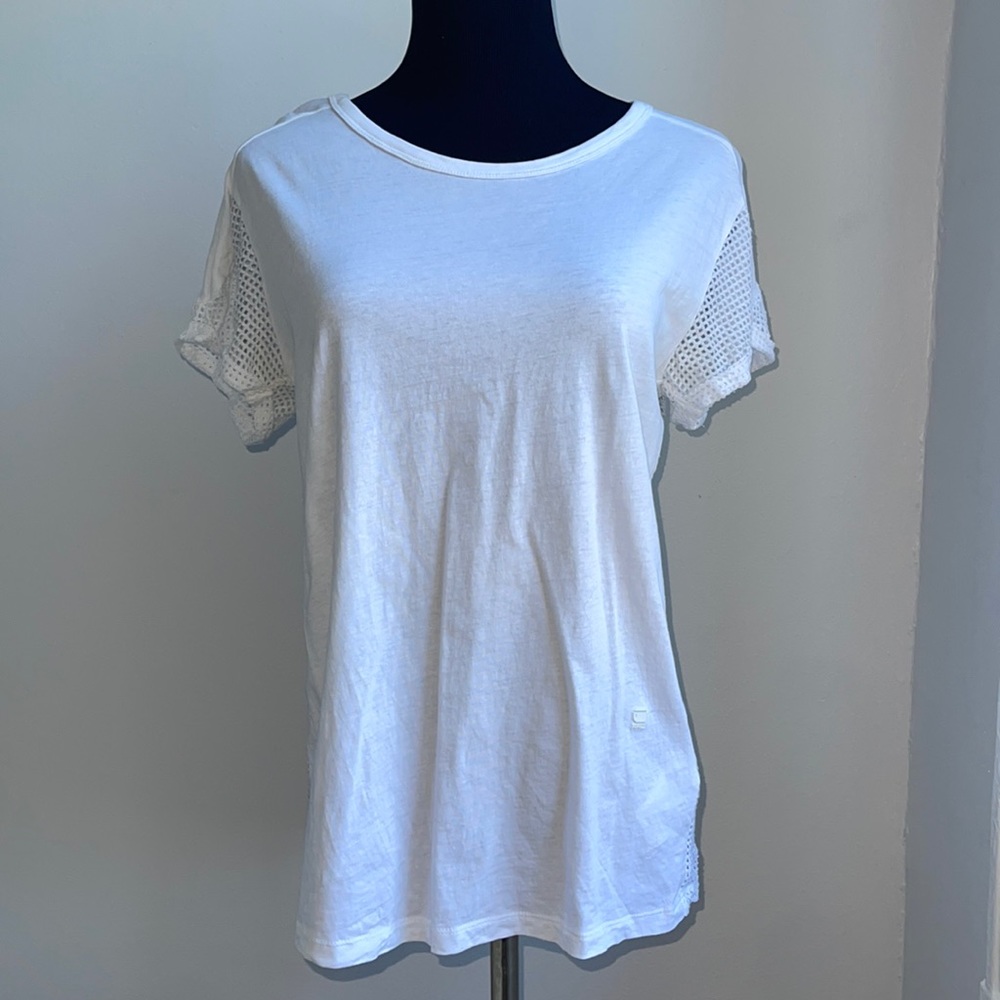 G star raw white mesh tee